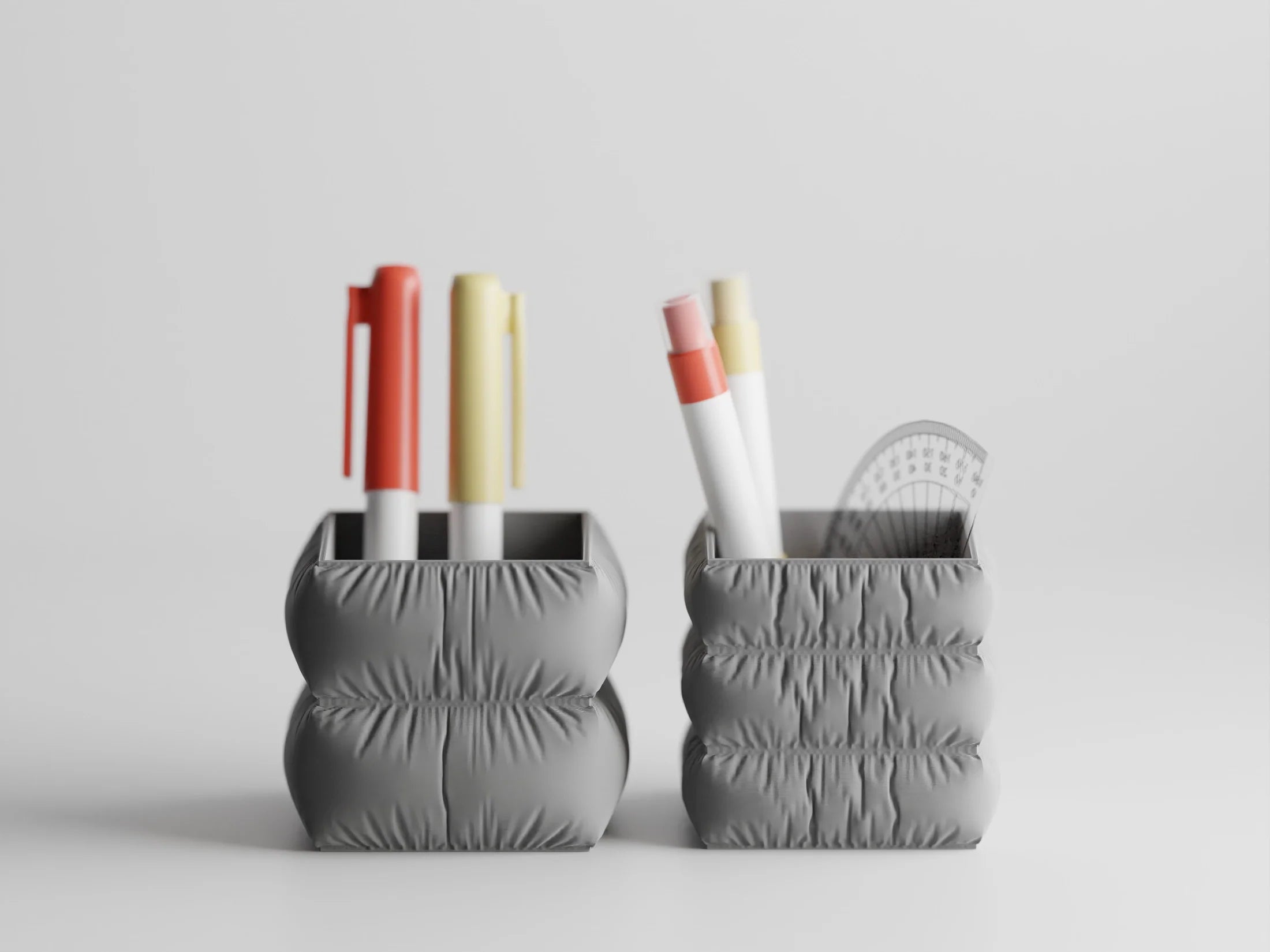 Set Fluffy pen holder