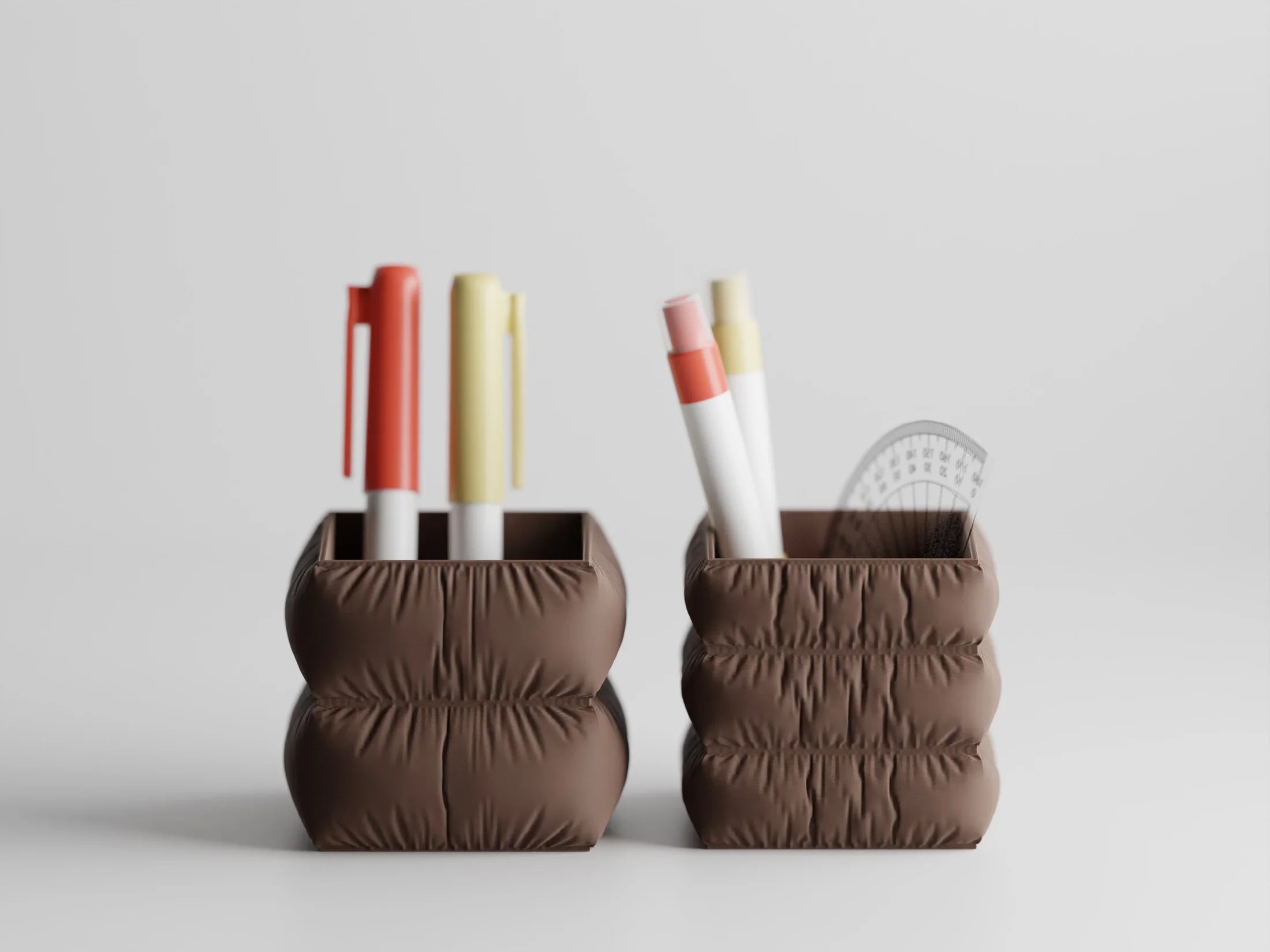 Set Fluffy pen holder