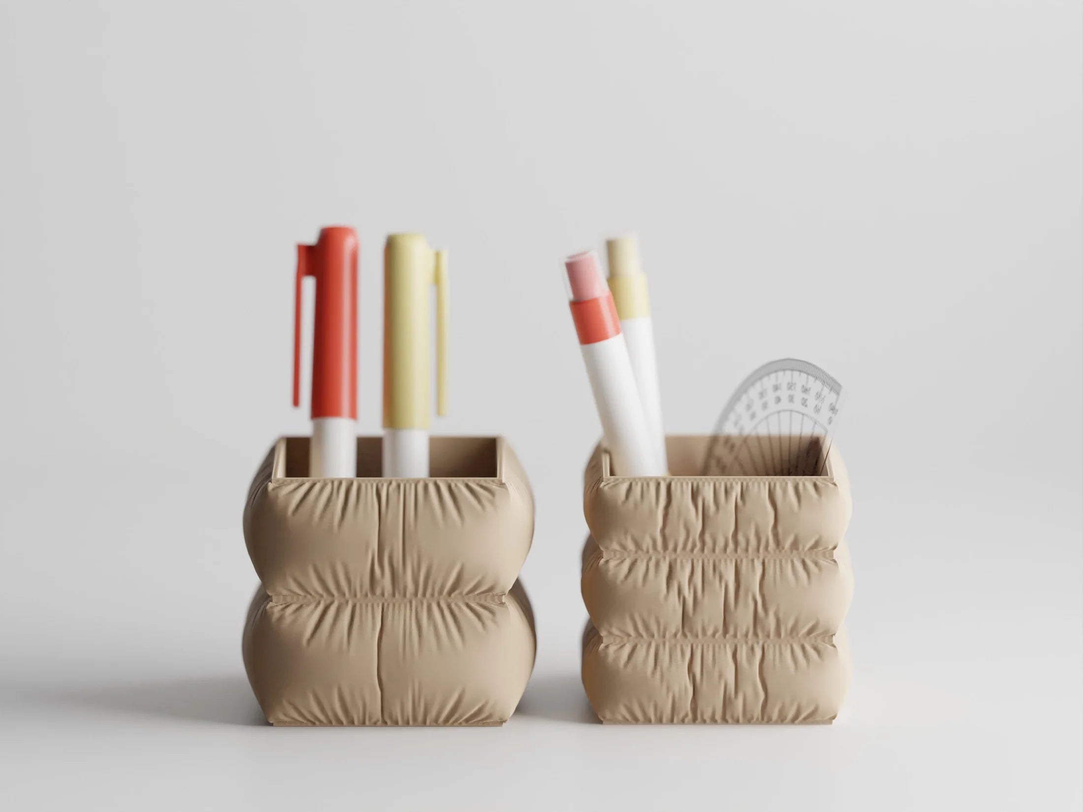 Set Fluffy pen holder