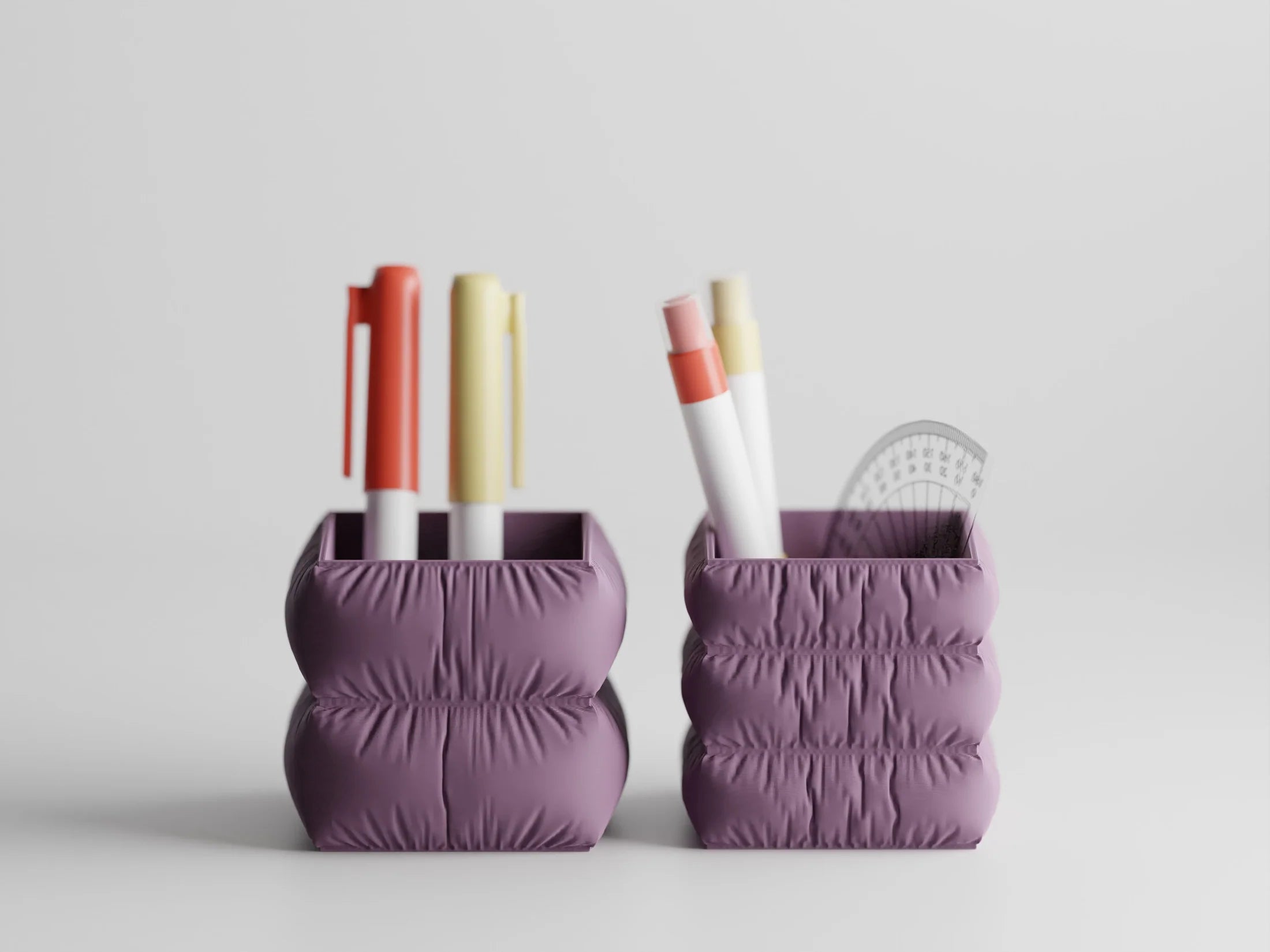 Set Fluffy pen holder