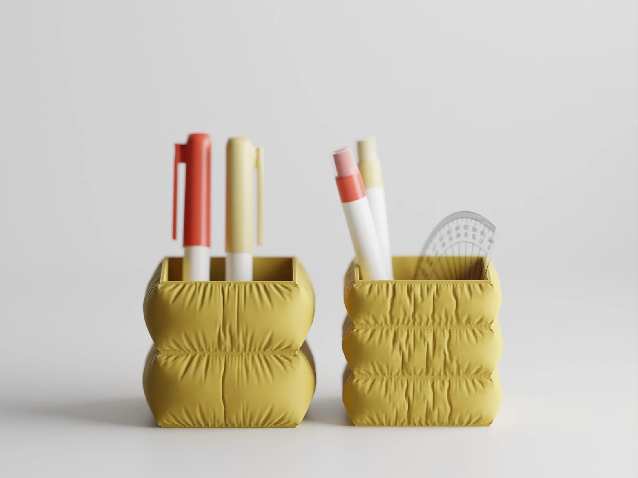 Set Fluffy pen holder