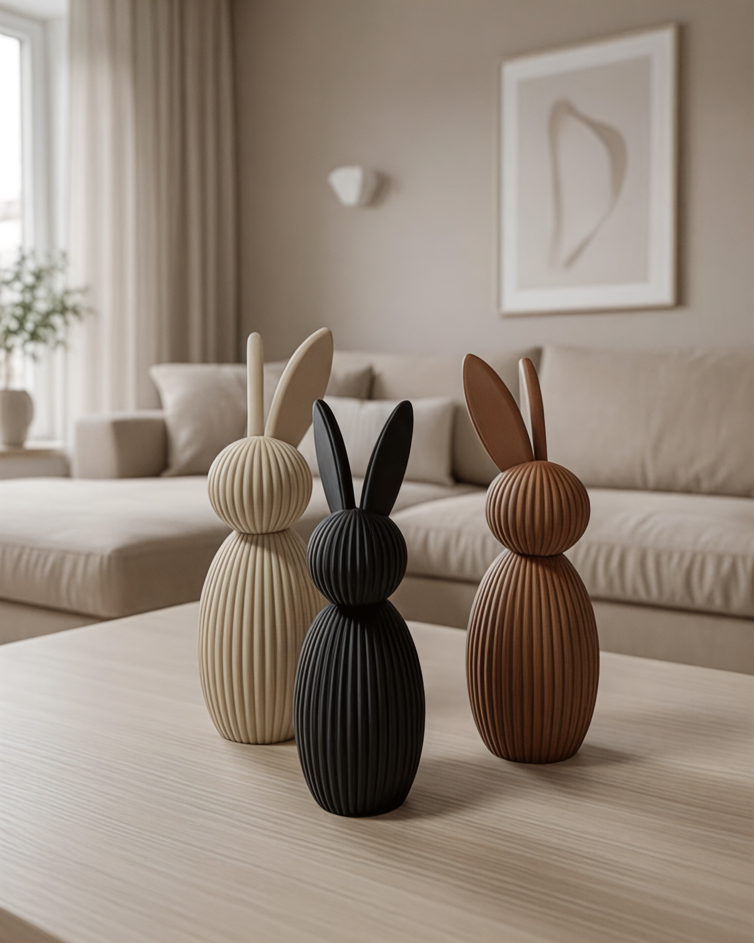 Minimalist Easter Bunny