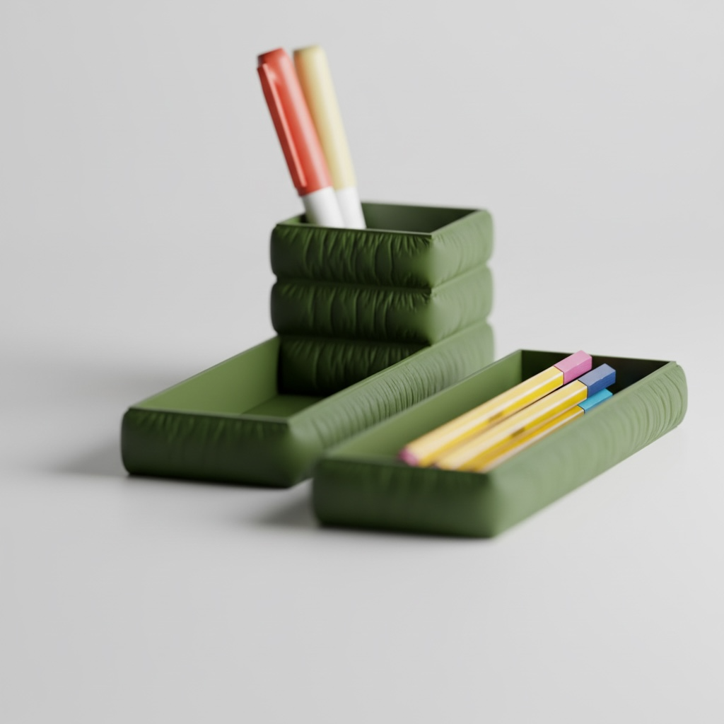 Desk Pen Holder Set