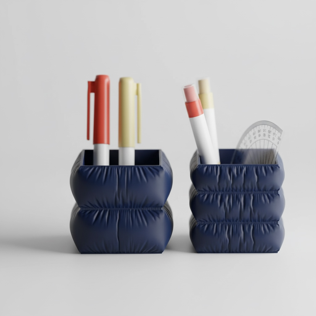 Set Fluffy pen holder