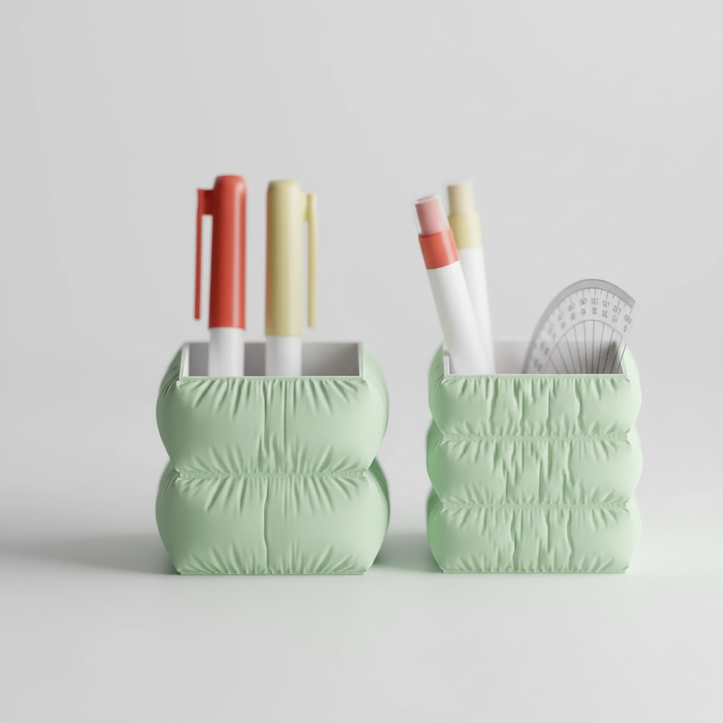 Set Fluffy pen holder