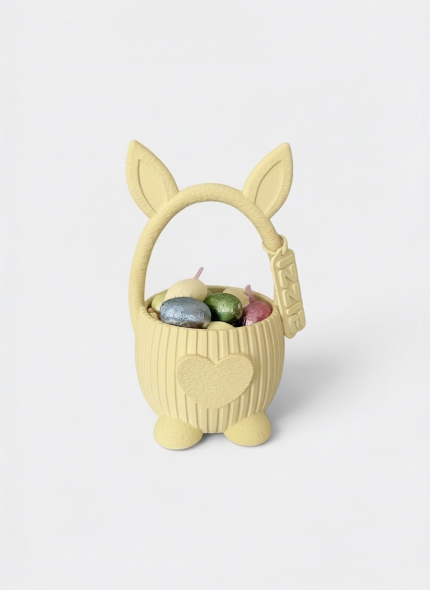 BunnyHop Kids Easter Basket WITH TAG NAME