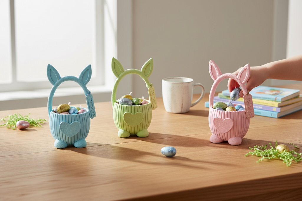 BunnyHop Kids Easter Basket WITH TAG NAME