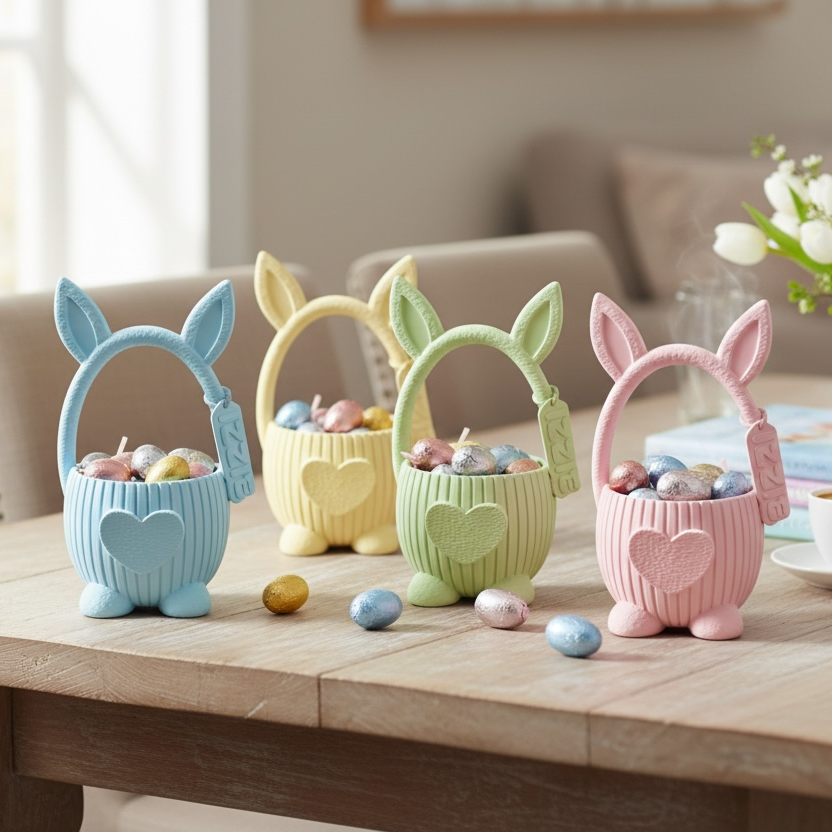 BunnyHop Kids Easter Basket WITH TAG NAME