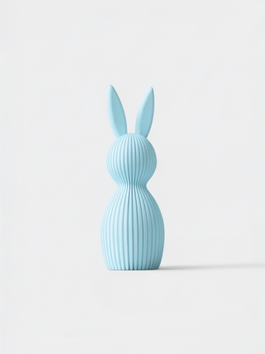 Modern Easter Bunny Figurine