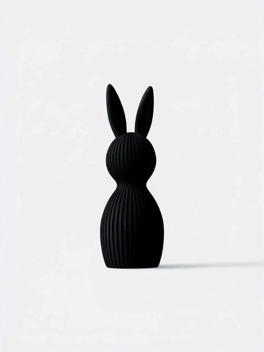 Modern Easter Bunny Figurine
