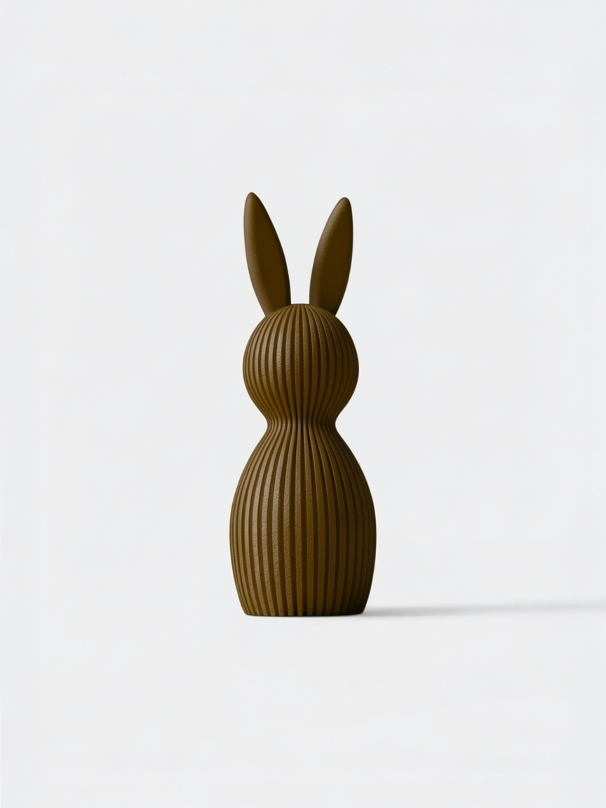 Modern Easter Bunny Figurine
