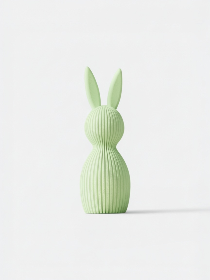 Modern Easter Bunny Figurine