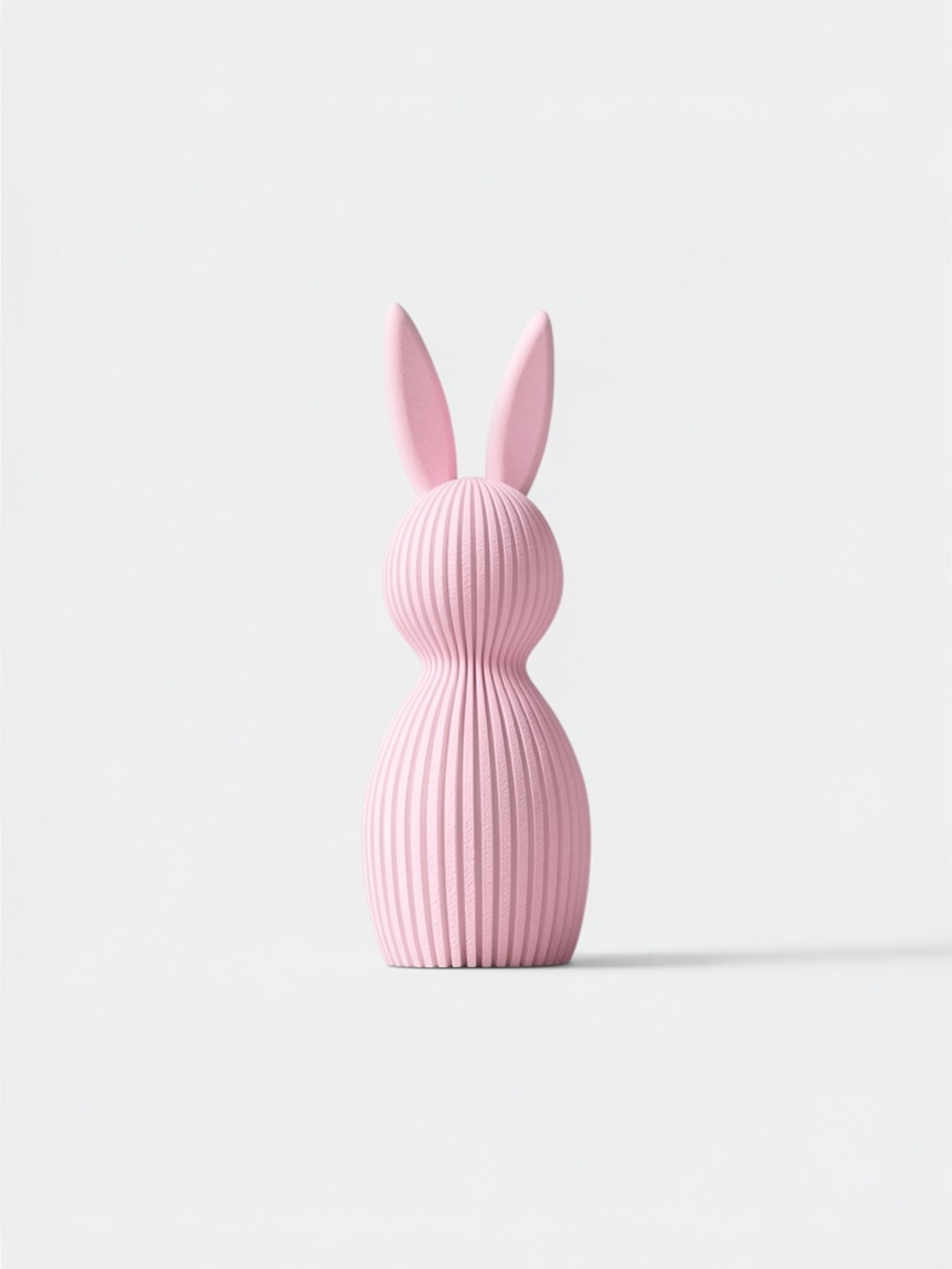 Modern Easter Bunny Figurine