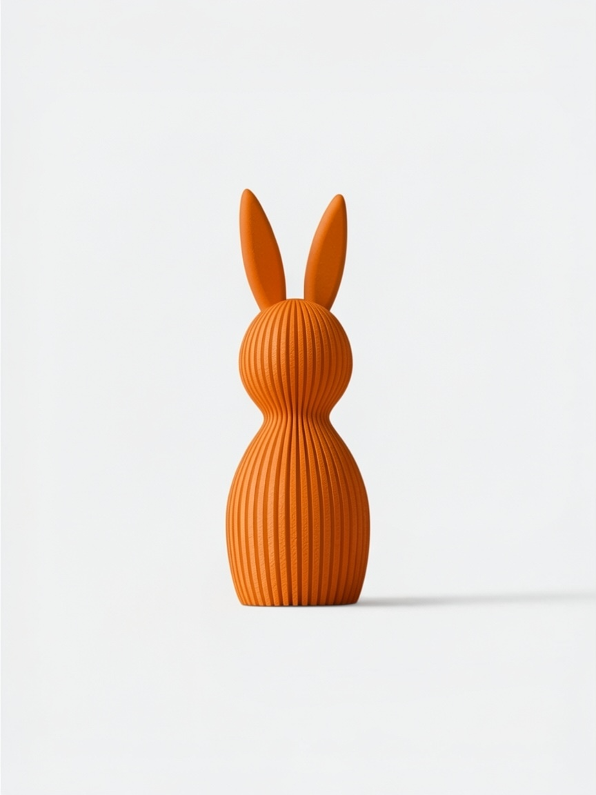 Modern Easter Bunny Figurine