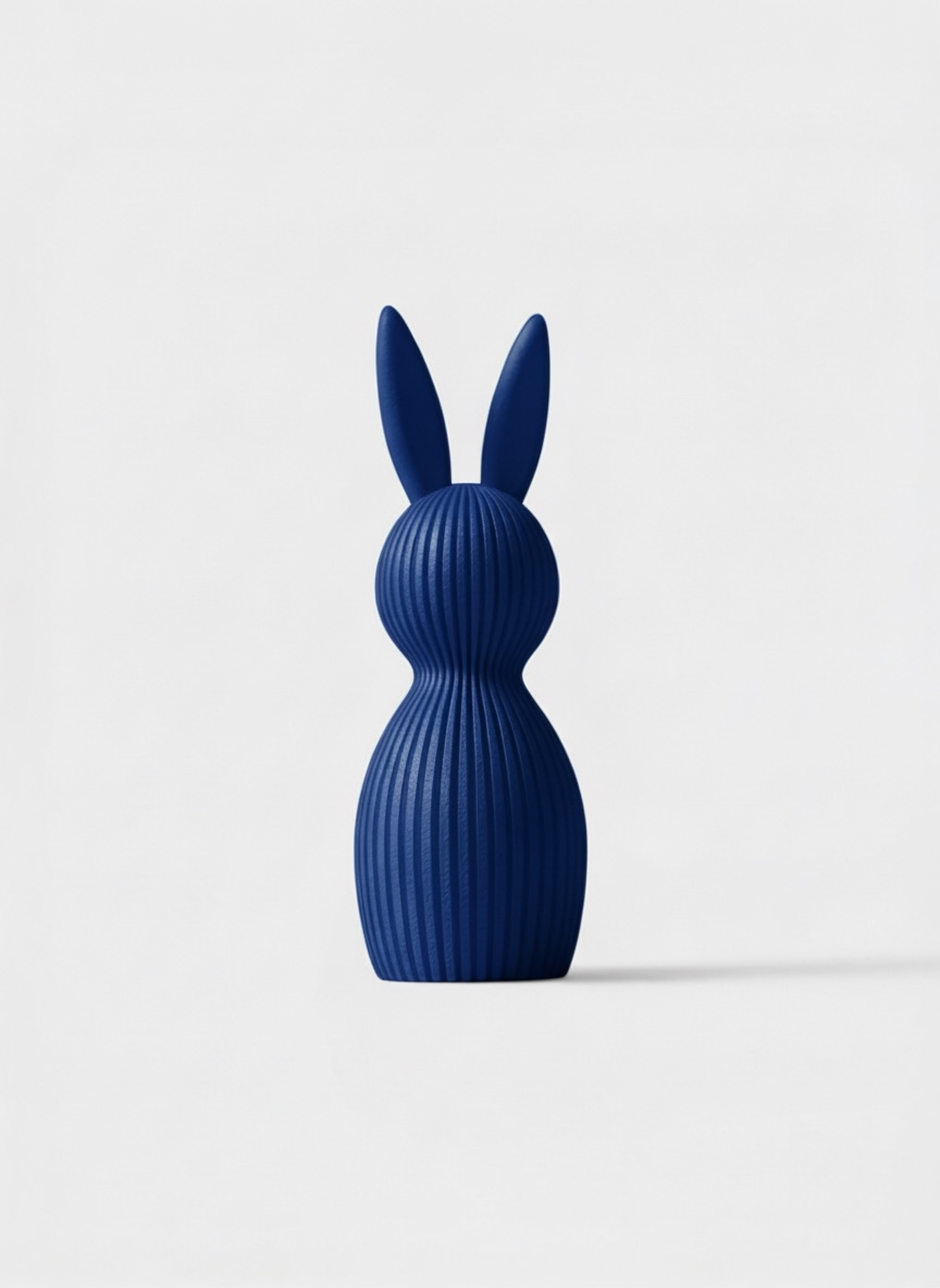 Modern Easter Bunny Figurine