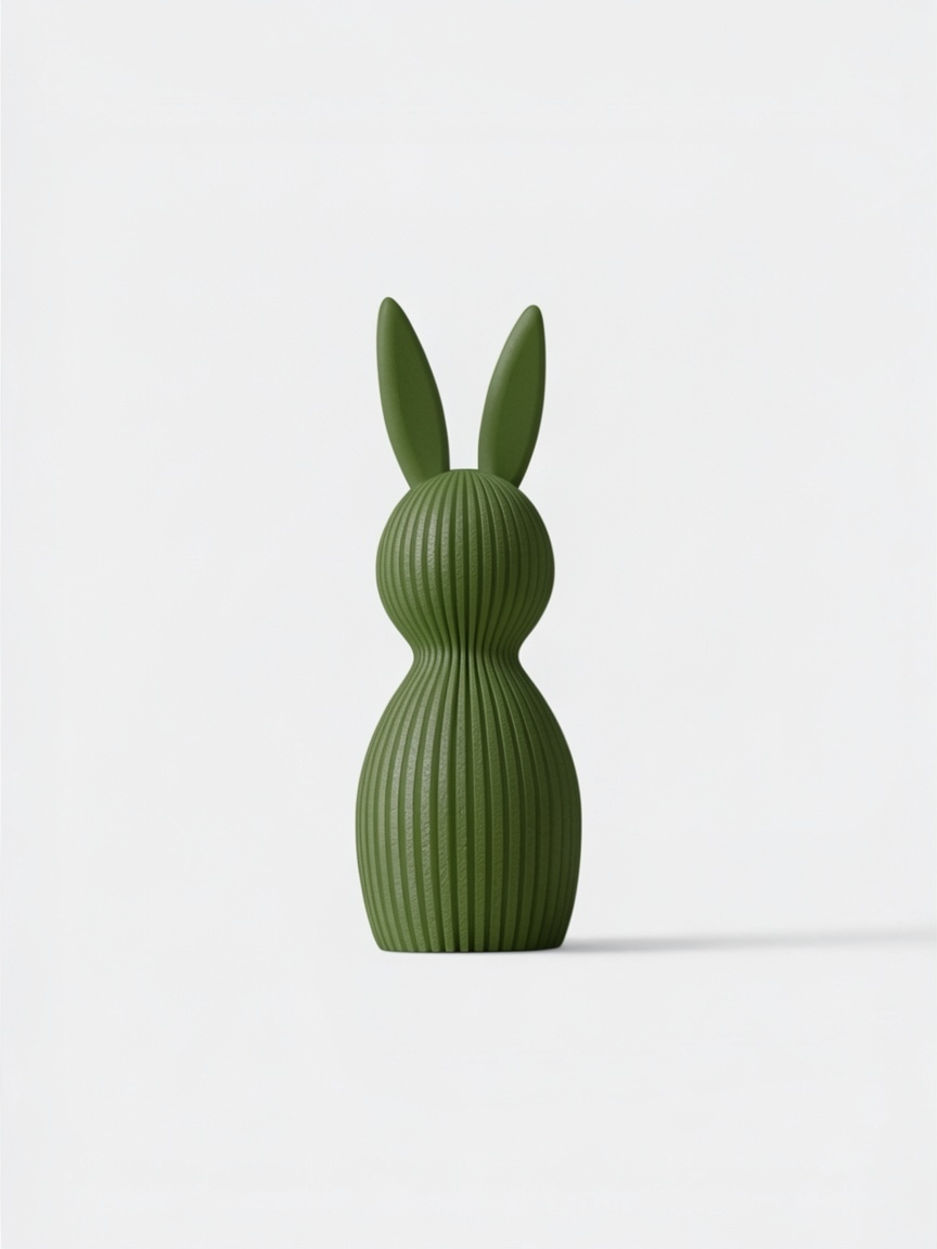 Modern Easter Bunny Figurine