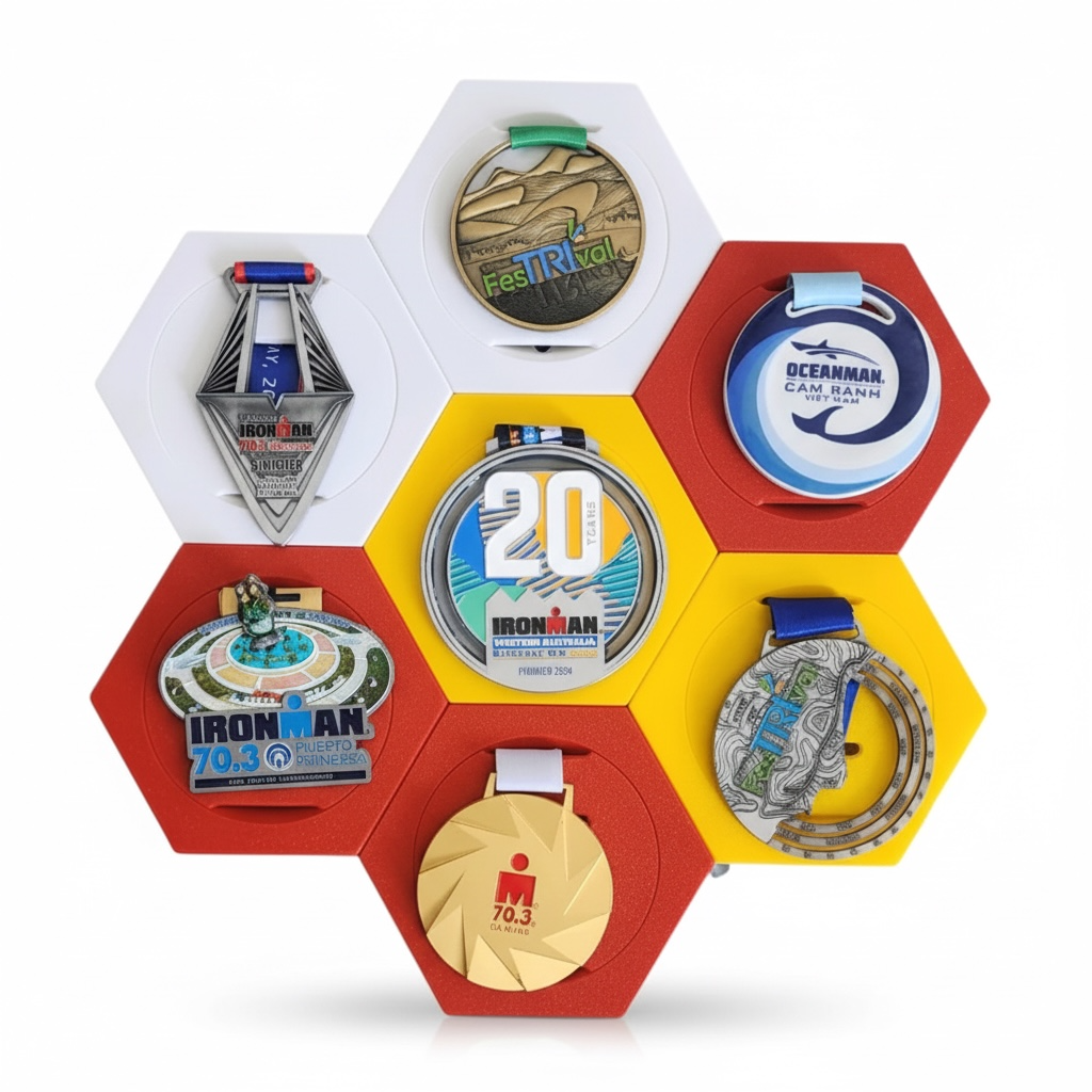 Modular Medal Holder – Hexagonal Display