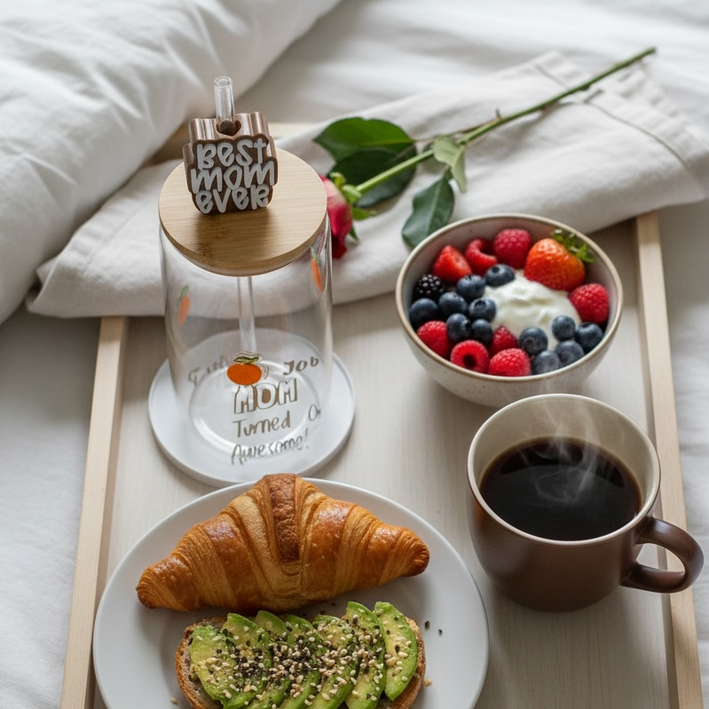 Best Mom Ever Straw Topper