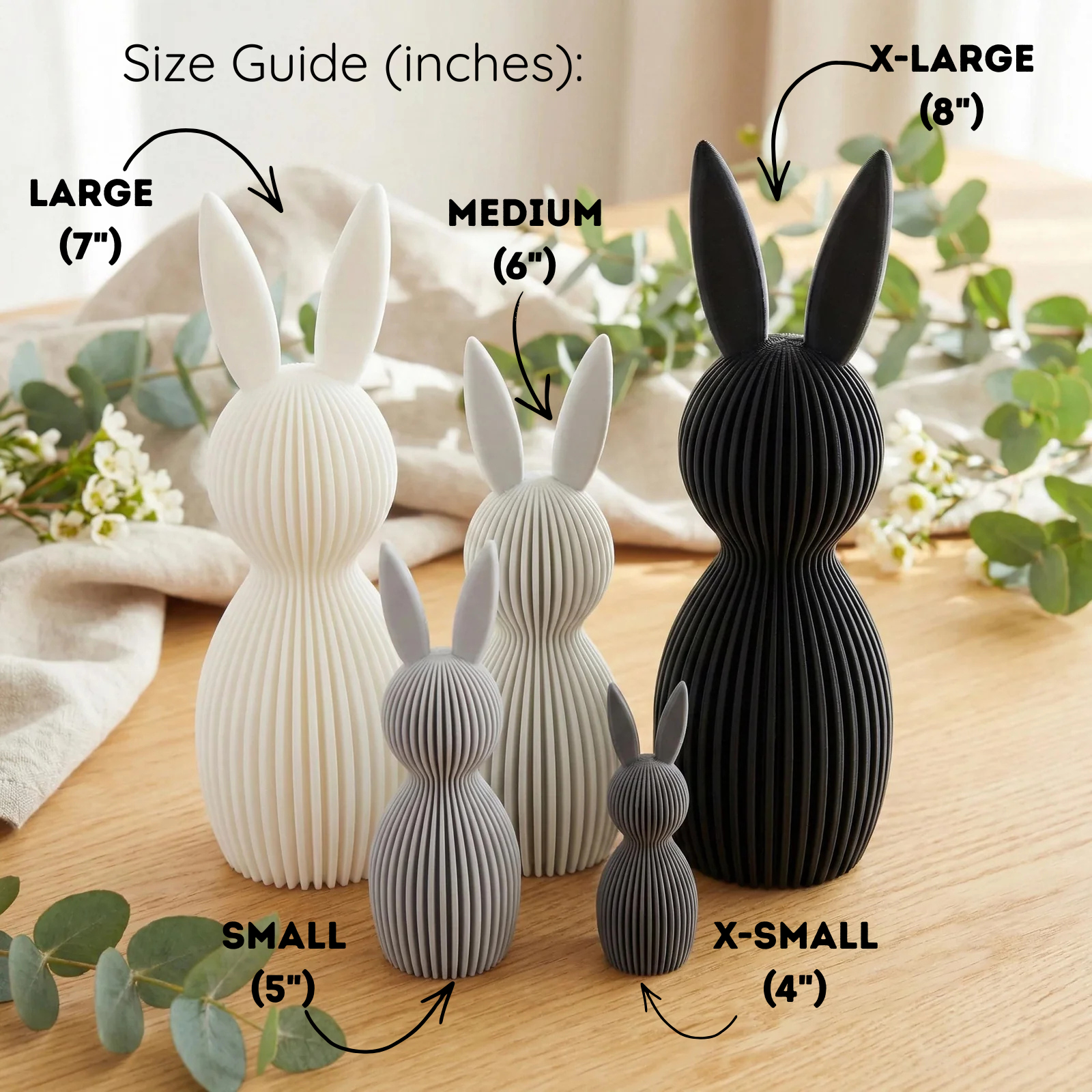Modern Easter Bunny Figurine