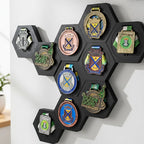 Modular Medal Holder – Hexagonal Display