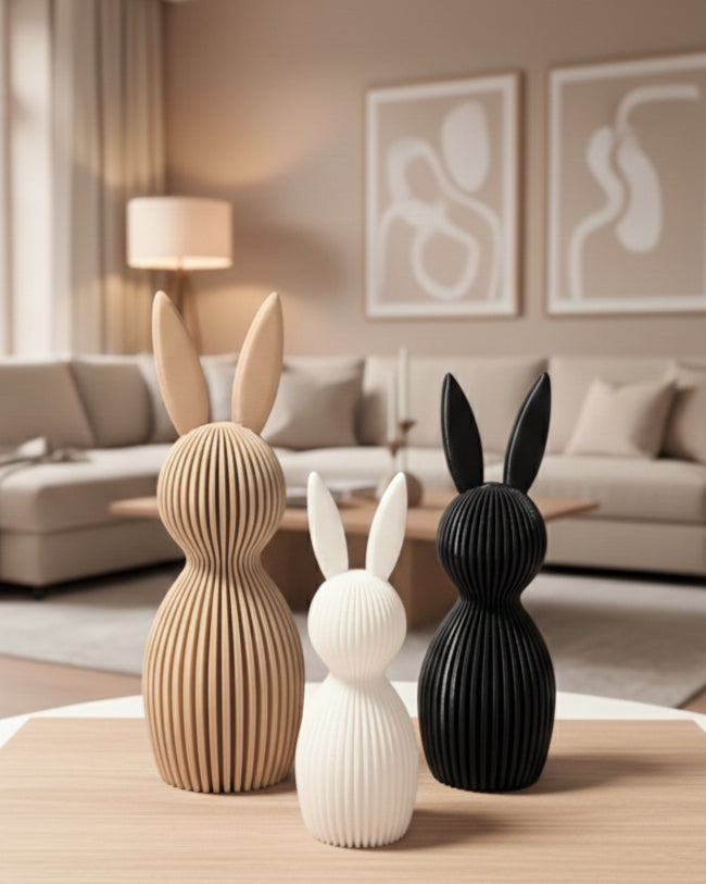 Modern Easter Bunny Figurine