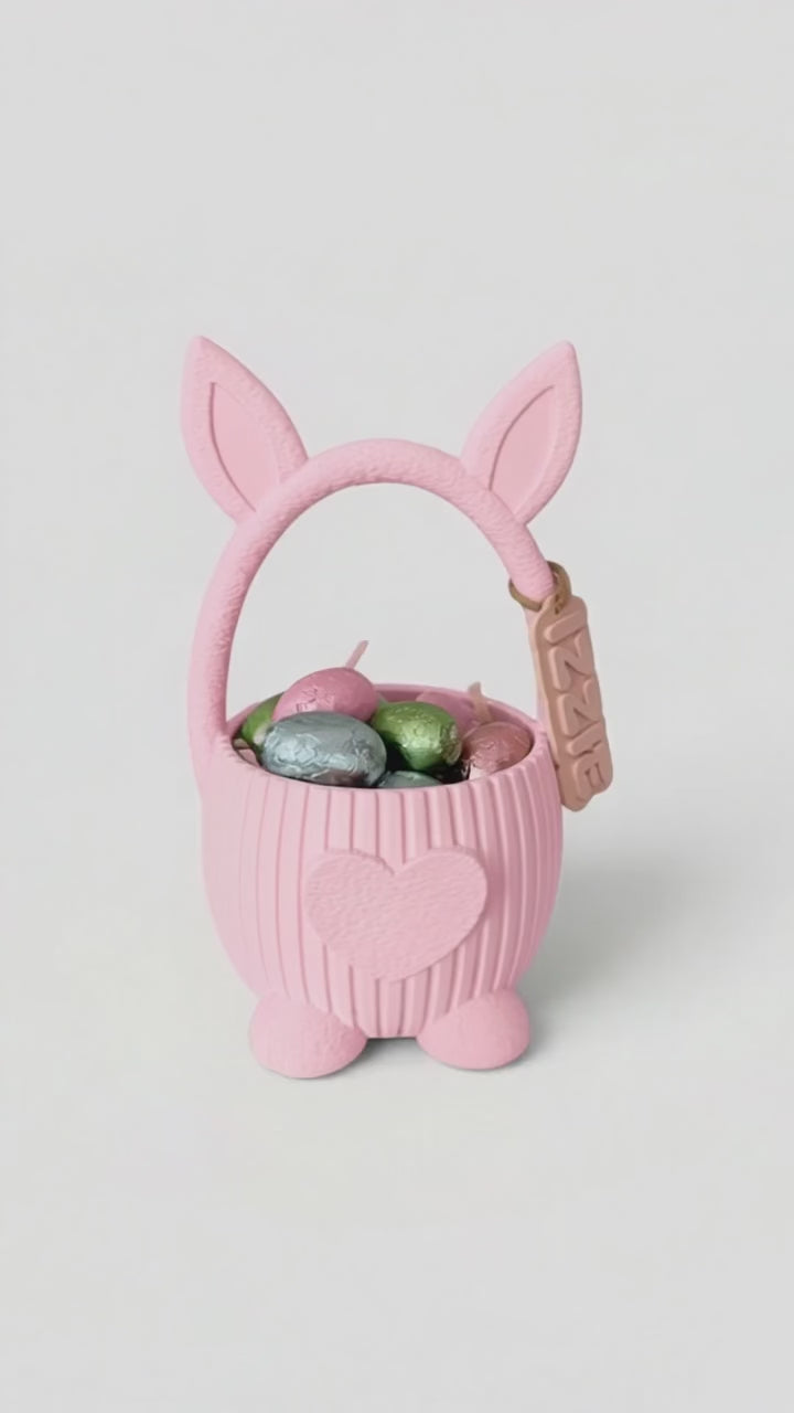 BunnyHop Kids Easter Basket WITH TAG NAME